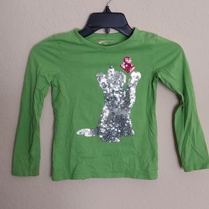 Sequined Cat Shirt